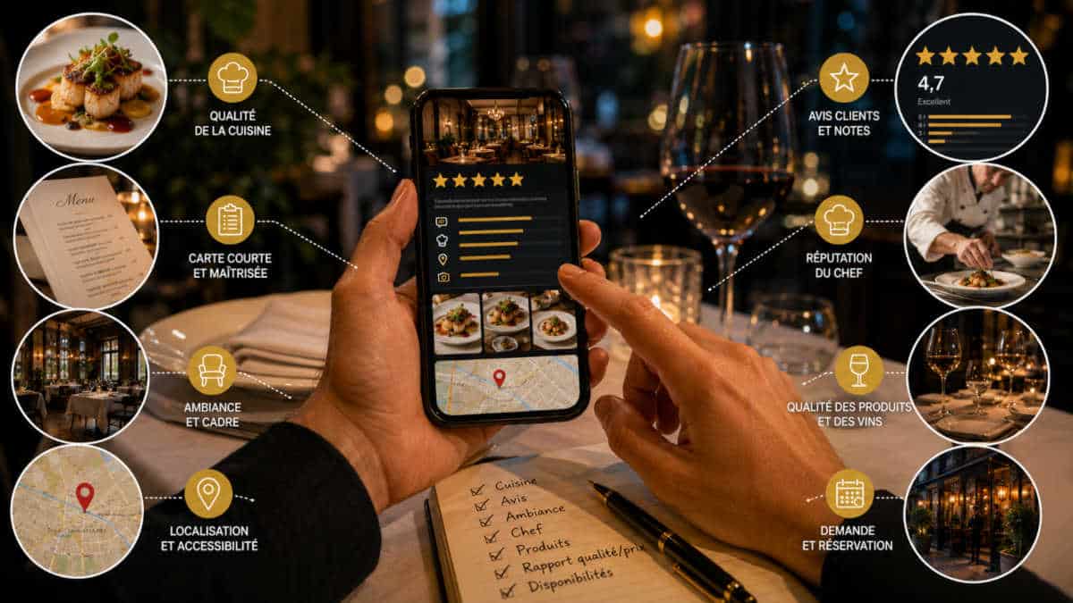 les critères pour choisir un meilleur restaurant à Paris